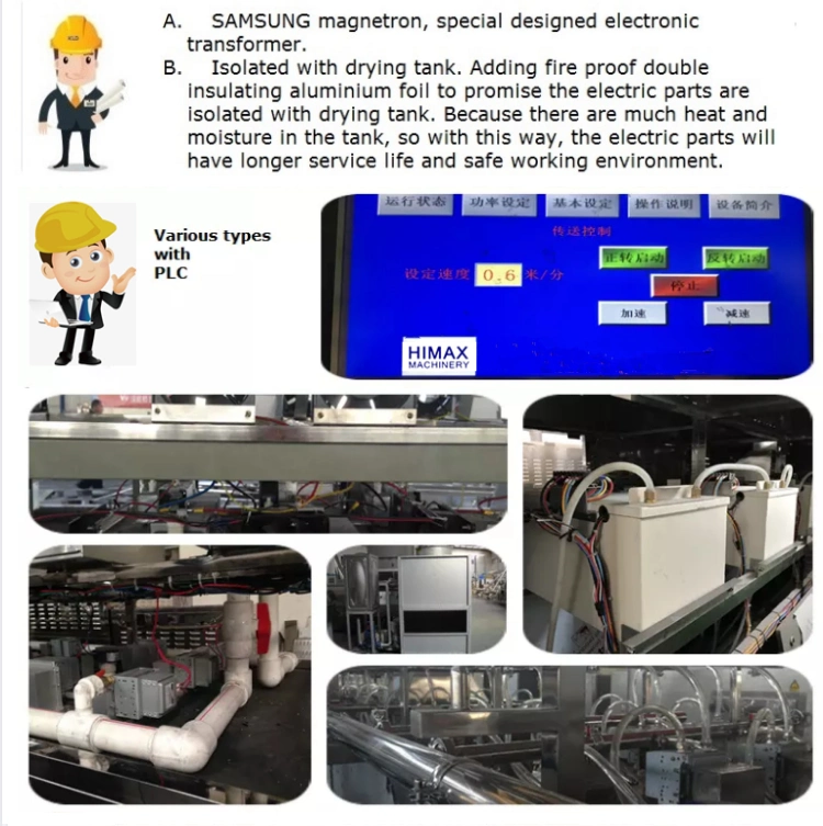 Smalhot Sale Industries Made in China Tunnel Microwave Vacuum Industrial Dryer/Leaves Microwave Drying Food Dehydrator Low Price